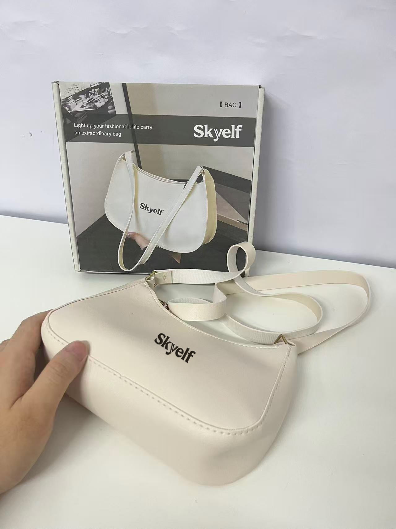 Skyelf Minimalist Underarm Crossbody Bag Stylish & Versatile Textured Outstanding A Trendy Item for Urban Travel