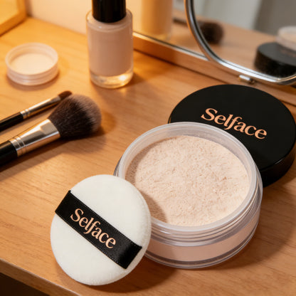 Selface Oil-Control Loose Face Powder, Lightweight Setting Powder, Long-Lasting Matte Finish Loose face powder