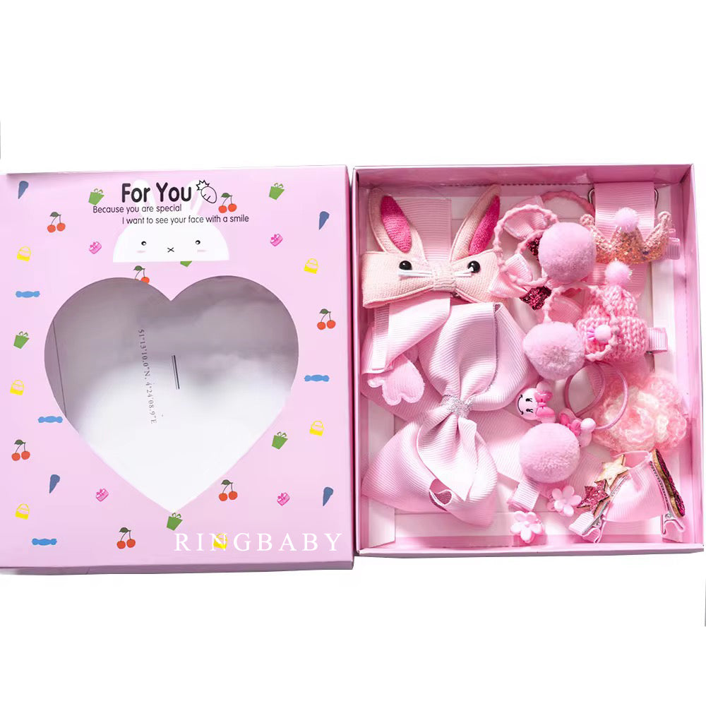 RINGBABY Hair clamps,Baby Girl's Hair Clips Cute Hair Bows Baby Elastic Hair Ties Hair Accessories Ponytail Holder Hairpins Set For Baby Girls Teens Toddlers, Assorted styles