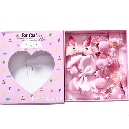 RINGBABY Hair clamps,Baby Girl's Hair Clips Cute Hair Bows Baby Elastic Hair Ties Hair Accessories Ponytail Holder Hairpins Set For Baby Girls Teens Toddlers, Assorted styles