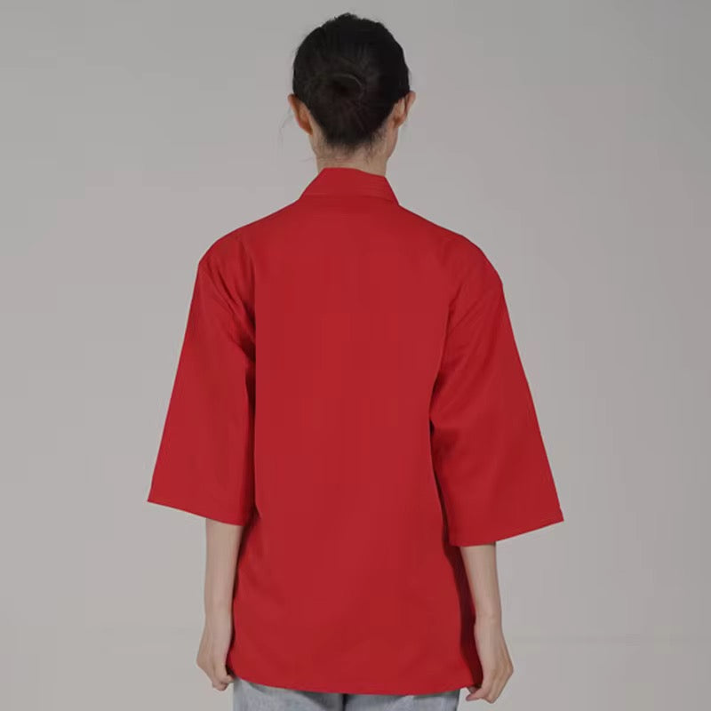 GLAMONIQUE Overalls Workwear for Men and Women Unisex Sushi Restaurant Chef Uniforms Hotpot Cooking Sets