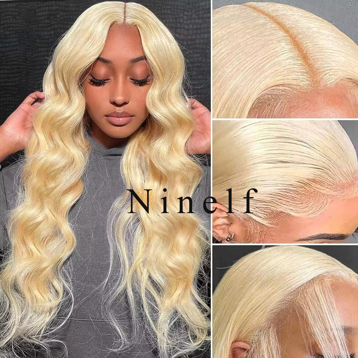 Ninelf Wigs,Lace wig, long wavy hair for women, full head cover with natural and fashionable style