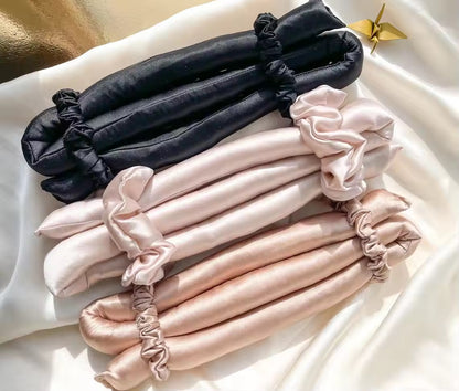 RAMISS Non-electric hair rollers,100% Pure Mulberry Silk Foam Hair Roller Magic Silk Heatless Hair Curler Gift Set