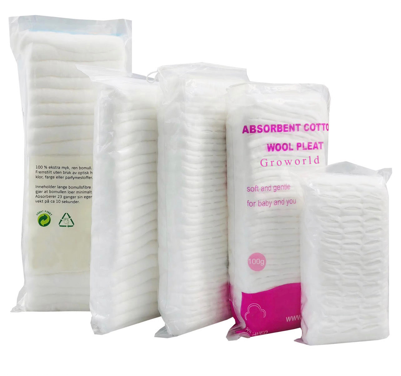 Groworld Aseptic cotton Medical Grade Bacteria Free Absorbent Cotton Wool