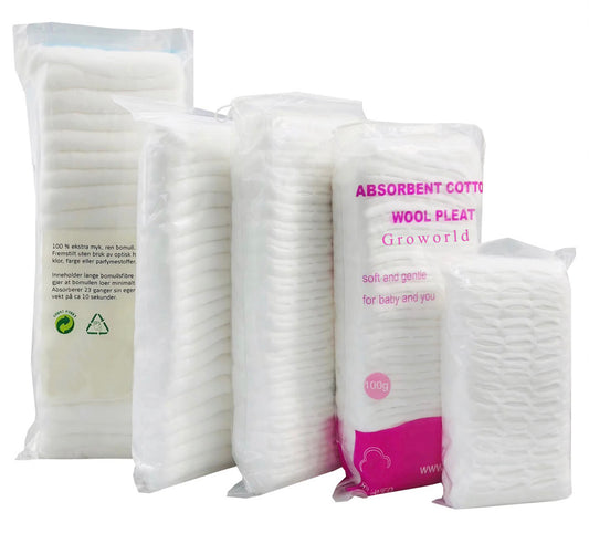 Groworld Aseptic cotton Medical Grade Bacteria Free Absorbent Cotton Wool