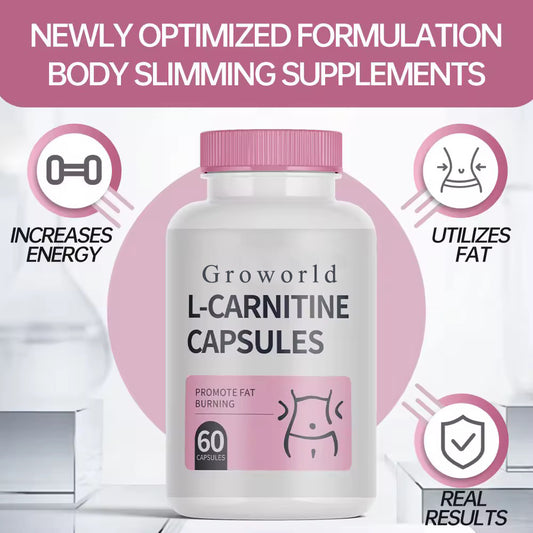 Groworld Diet pills Slimming Capsules Fat Burner Pills Weight Losser L-carnitine Capsules Supplement
