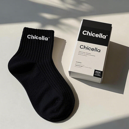 Chicella Socks,Running Sports Ankle Cotton Athletic with Thick Cushioned Performance Breathable Socks( 3 Pair)
