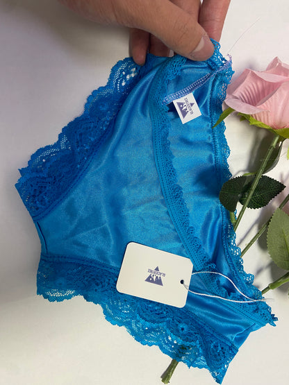 GLACIERTREE Underpants Lace Underwear for Women Silky Stretch Bikini Briefs Sexy Pantie