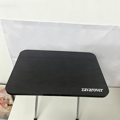 zavarover Drop-Leaf Table, Foldable Small Table for Home/Dormitory, Portable Dining/Learning Desk, Sleek Black Finish