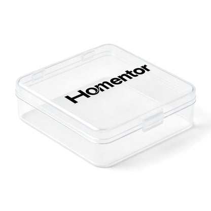 Homentor Clear Plastic Storage Box, Multi-Functional Portable Organizer Container, Stackable & Sealed Plastic boxes for Stationery, Jewelry & Small Items