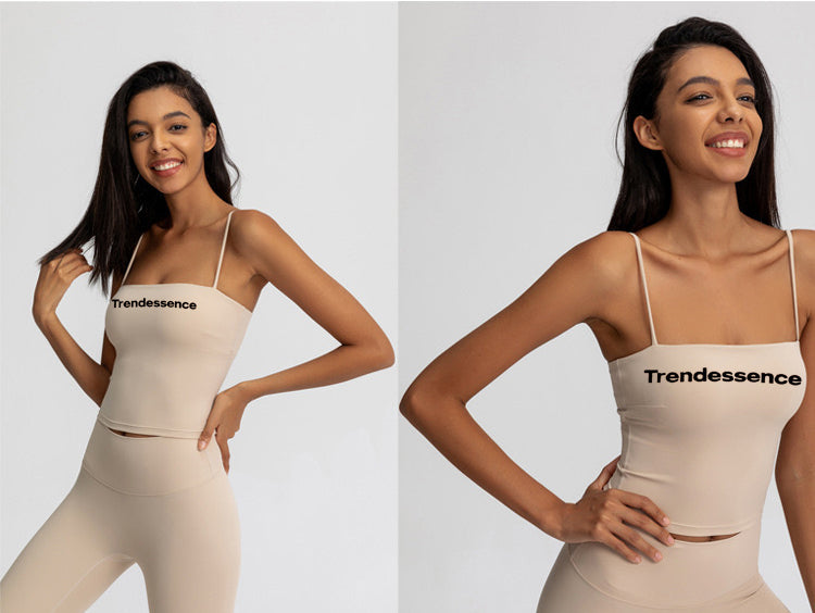 Trendessence Underwear Summer Tank Tops for Women 2025 Sleeveless Spaghetti Strap Camisole Basic Crop Top