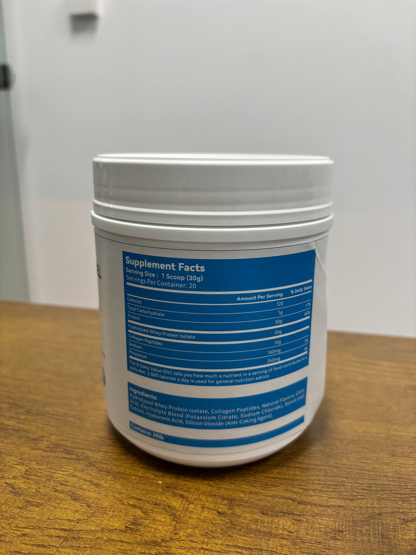 Collagen Clear Protein Powder with Electrolytes & Hyaluronic Acid, Tropical Mango Passionfruit Flavor, 21.2oz (600g) -Dietary and nutritional supplements