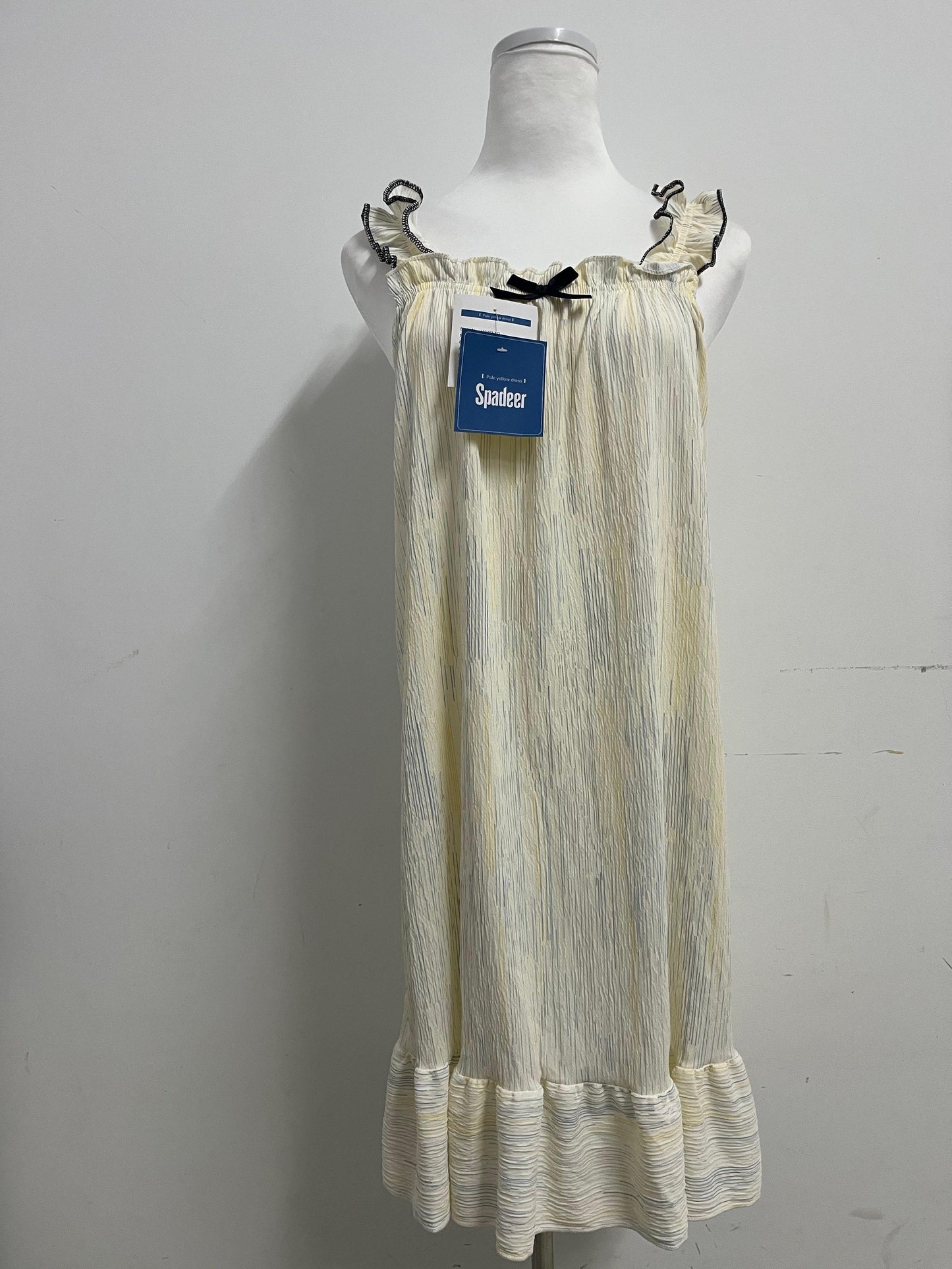 Spadeer Sleepwear Women's Sleeveless Nightgown, Sweet Ruffled Home Dress