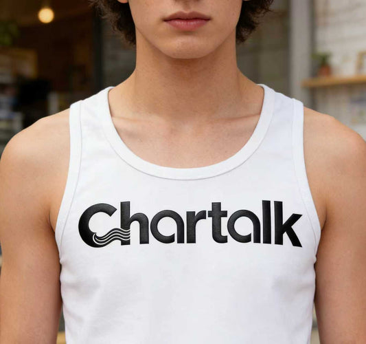 Chartalk Graphic Print Tank Tops for Men and Women, Classic Sleeveless Ribbed Cotton Vest, Casual Athletic Workout Muscle Shirts for Daily Wear