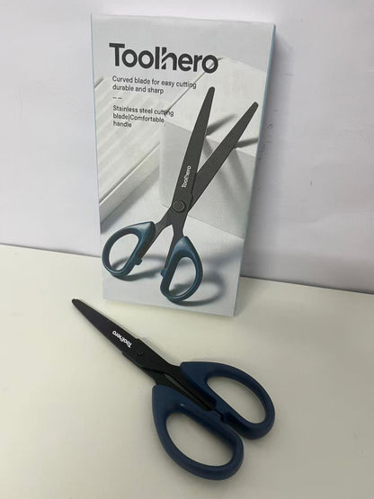 [Toolhero Scissors]—— Toolhero Black Blade Rustproof Household Scissors - Multi-Functional Office & Craft Shears