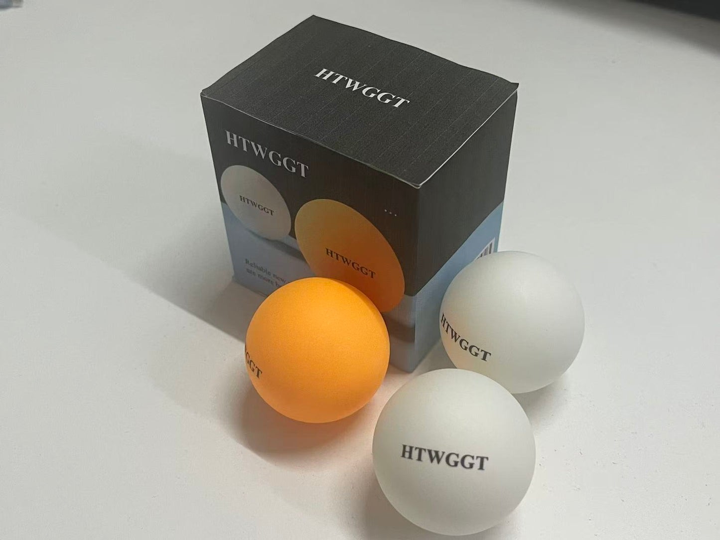 HTWGGT Professional Training Table Tennis Balls - Durable High-Elastic New Material, Multi-Color Indoor Game & Practice Balls (3-Pack)
