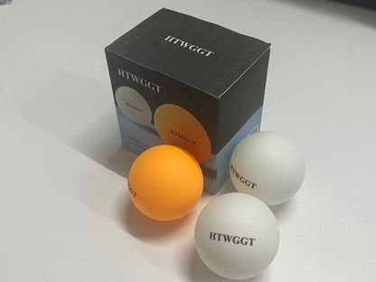 HTWGGT Professional Training Table Tennis Balls - Durable High-Elastic New Material, Multi-Color Indoor Game & Practice Balls (3-Pack)