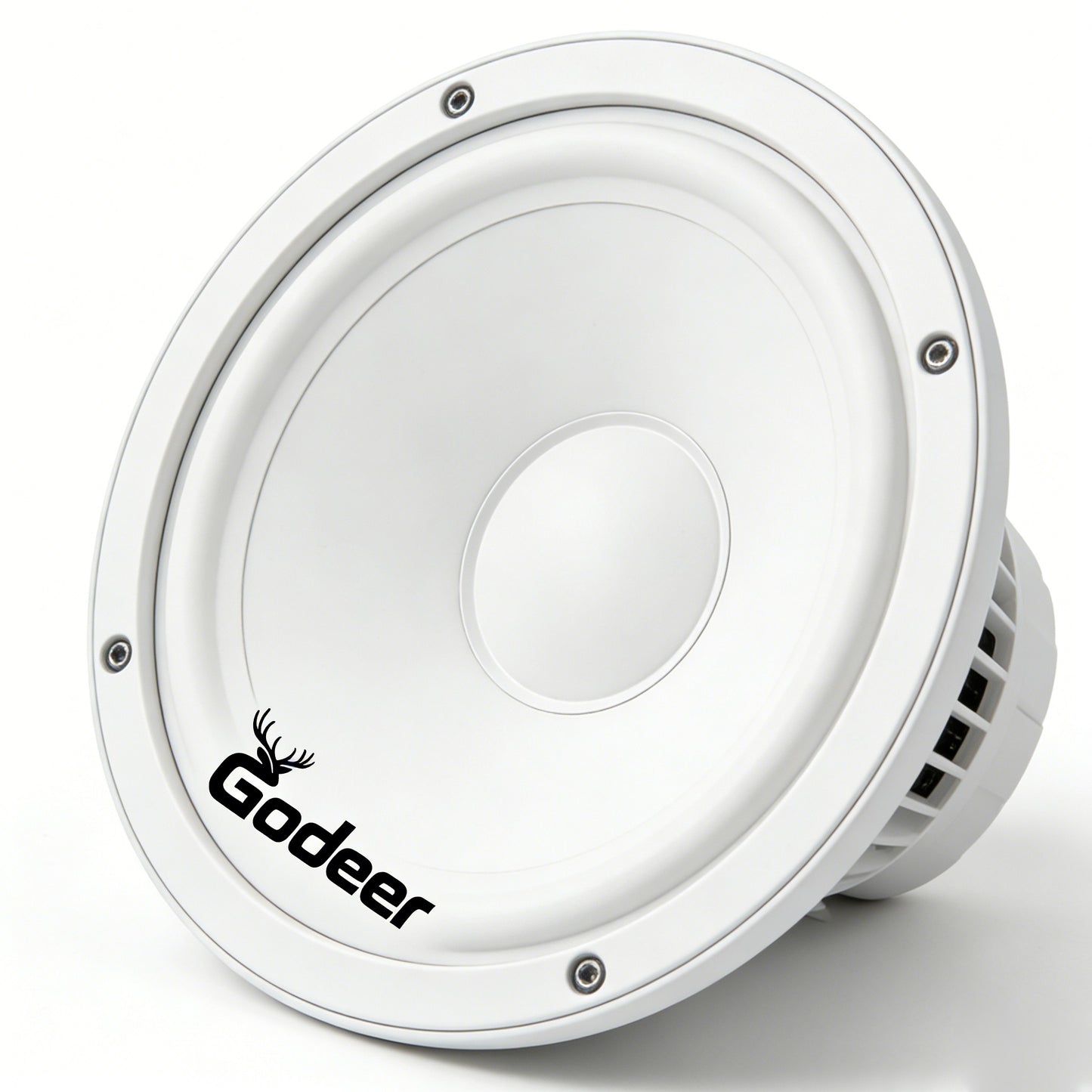 Godeer 6.5 Inch Waterproof Marine Loudspeakers, White Heavy Bass Boat Speakers, for Outdoor, Yacht, RV and Marine Use