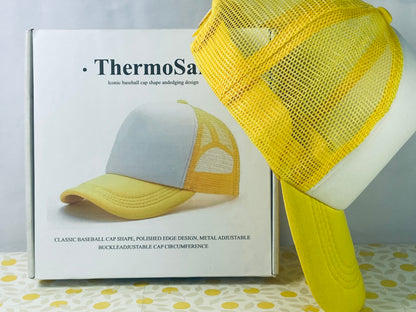 ThermoSafe Caps being headwear Blank Trucker Hat Bulk Mesh Cap Men and Women Baseball Cap DIY Graffiti Hot Stamping Duck Tongue Cap