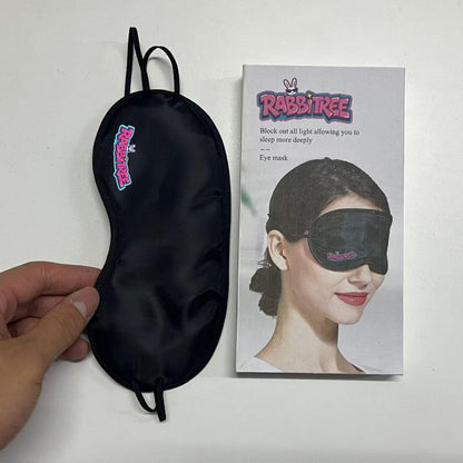 RABBITREE Silk-Like Sleep Eye Mask, 100% Light Blocking, Soft Breathable Fabric, Adjustable Strap, Eye Blindfold for Travel, Nap & Night Sleep