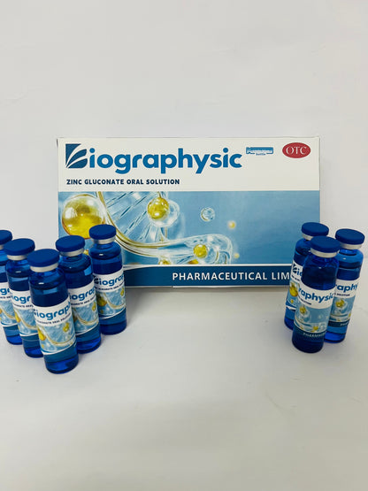 Biographysic Zinc Gluconate Oral Solution Supplements for Kids & Adults