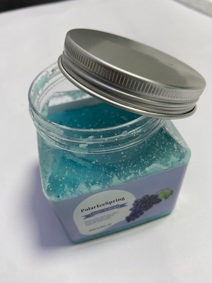 PolarIceSpring Grape Body & Foot Scrub - Improves the elasticity and firmness of skin - Removes dead skin cells, and tighten and tone skin - The best stocking stuffer.