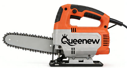 Queenew Multi-Function Handheld Electric Saws, Household Woodworking Saws, Power Tools for Metal & Wood Cutting, High-Power Portable Chainsaws