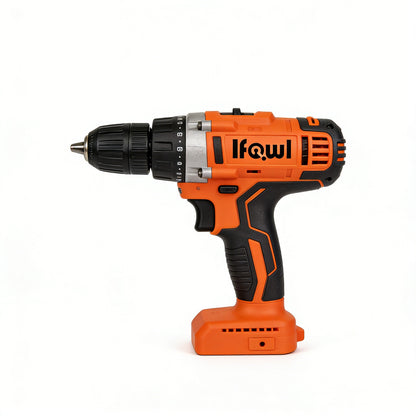 Ifowl Cordless Power Drill, 20V Lithium-Ion Electric Drill Driver, 2-Speed Adjustable, 18+1 Torque Settings, Variable Speed Trigger, Versatile Drill for Wood, Metal, Plastic Drilling & Screwdriving