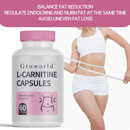 Groworld Diet pills Slimming Capsules Fat Burner Pills Weight Losser L-carnitine Capsules Supplement