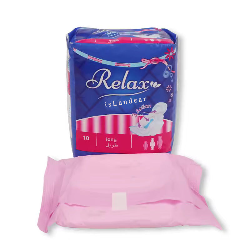 isLandear Sanitary napkins Pure Cotton, Feminine Pads for Women, Heavy Flow Absorbency, Multipack, with Flexfoam, with Wings, Unscented