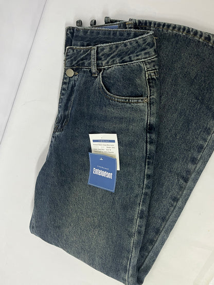 Entelodont Jeans Retro Gray Jeans - A Dual Gift of Comfort and Trend