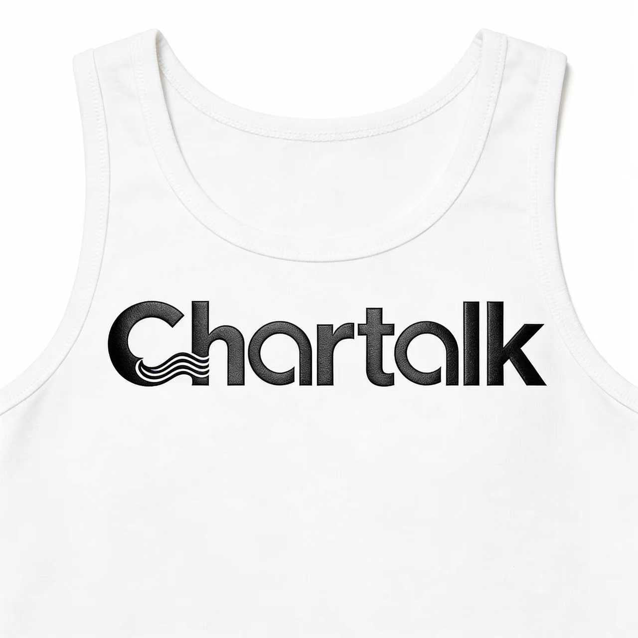 Chartalk Graphic Print Tank Tops for Men and Women, Classic Sleeveless Ribbed Cotton Vest, Casual Athletic Workout Muscle Shirts for Daily Wear