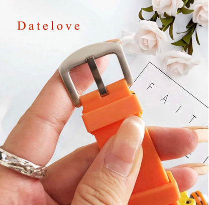 Datelove Wristwatches Luxury Tonneau Square Watches Analog Punk Chronograph Unique Sports Wrist Watch Movement Luminous Design with Rubber Band