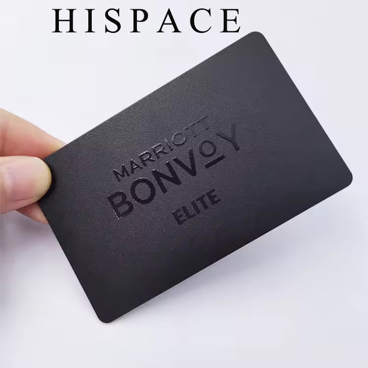 HISPACE Printed business cards Metal Business Cards Laser Engraving Blanks Black Anodized Aluminum Blanks Name Card,for Laser Engraving DIY Cards Gift Cards VIP Cards Membership Cards Office Name Cards