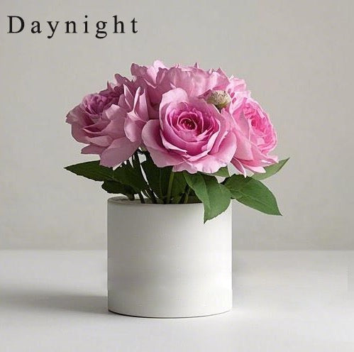 Daynight Artificial flowers,Decorative flower bouquets, decoration for living room and bedroom (pink)