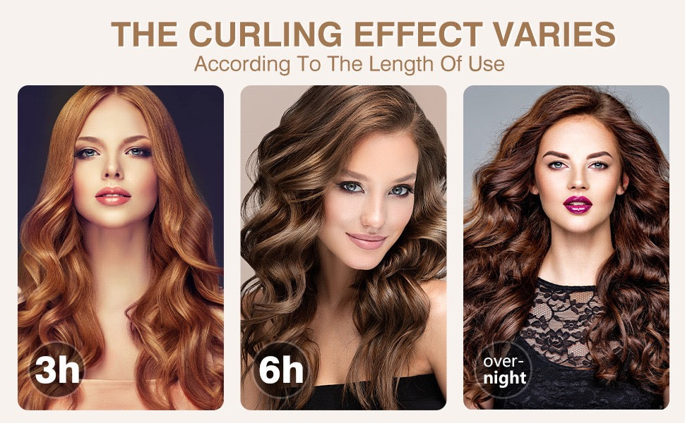 Lazyweek Non-electric hair rollers Heatless Curls Overnight, Hair Rollers for Soft Curls & Frizz-Free Styling, No Heat Curlers To Sleep in, Curling Rod Headband