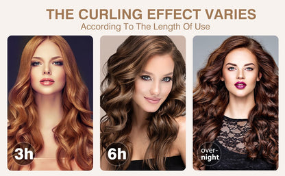 Lazyweek Non-electric hair rollers Heatless Curls Overnight, Hair Rollers for Soft Curls & Frizz-Free Styling, No Heat Curlers To Sleep in, Curling Rod Headband