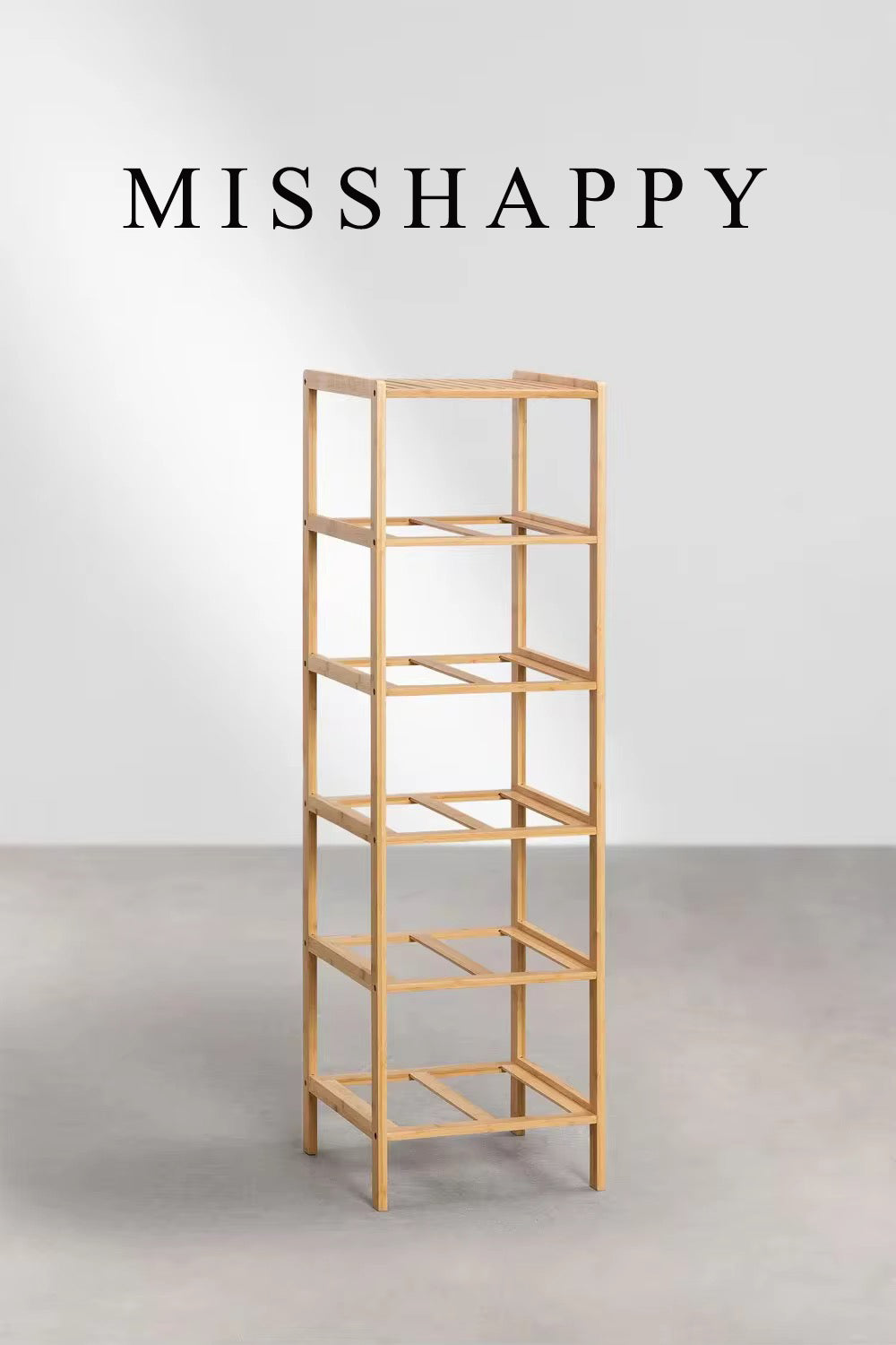 MISSHAPPY Non-metal fabric storage bin organizer,5 Tiers Bamboo Storage Cabinet with Fabric Bags Chest of Drawers