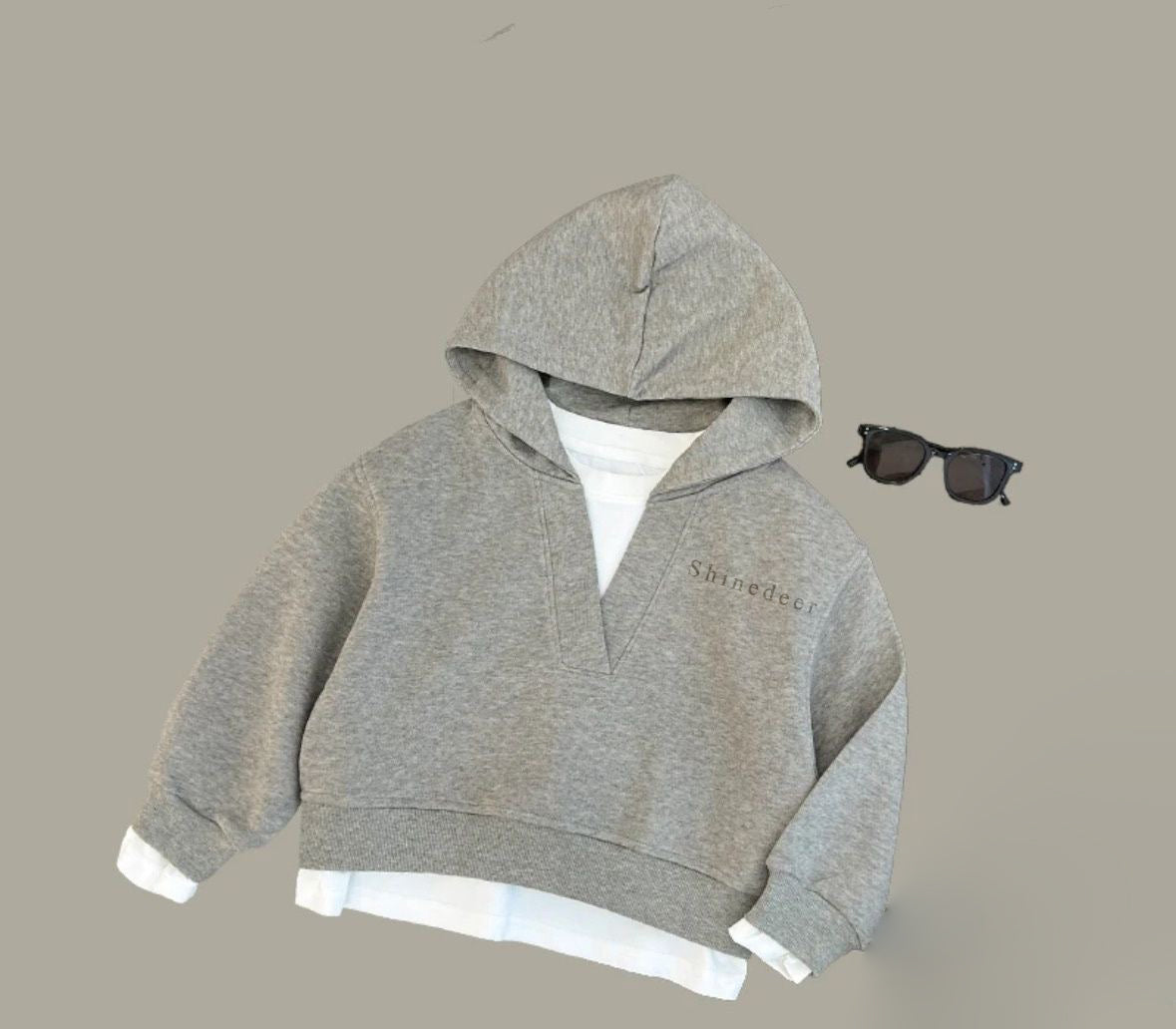 Shinedeer Infant wear Baby Clothes for Girls Boy Solid Color Hoodie and Sweatpants Fall Winter Outfit Toddler Sweatsuit