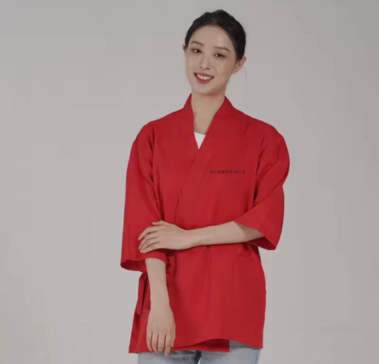 GLAMONIQUE Overalls Workwear for Men and Women Unisex Sushi Restaurant Chef Uniforms Hotpot Cooking Sets