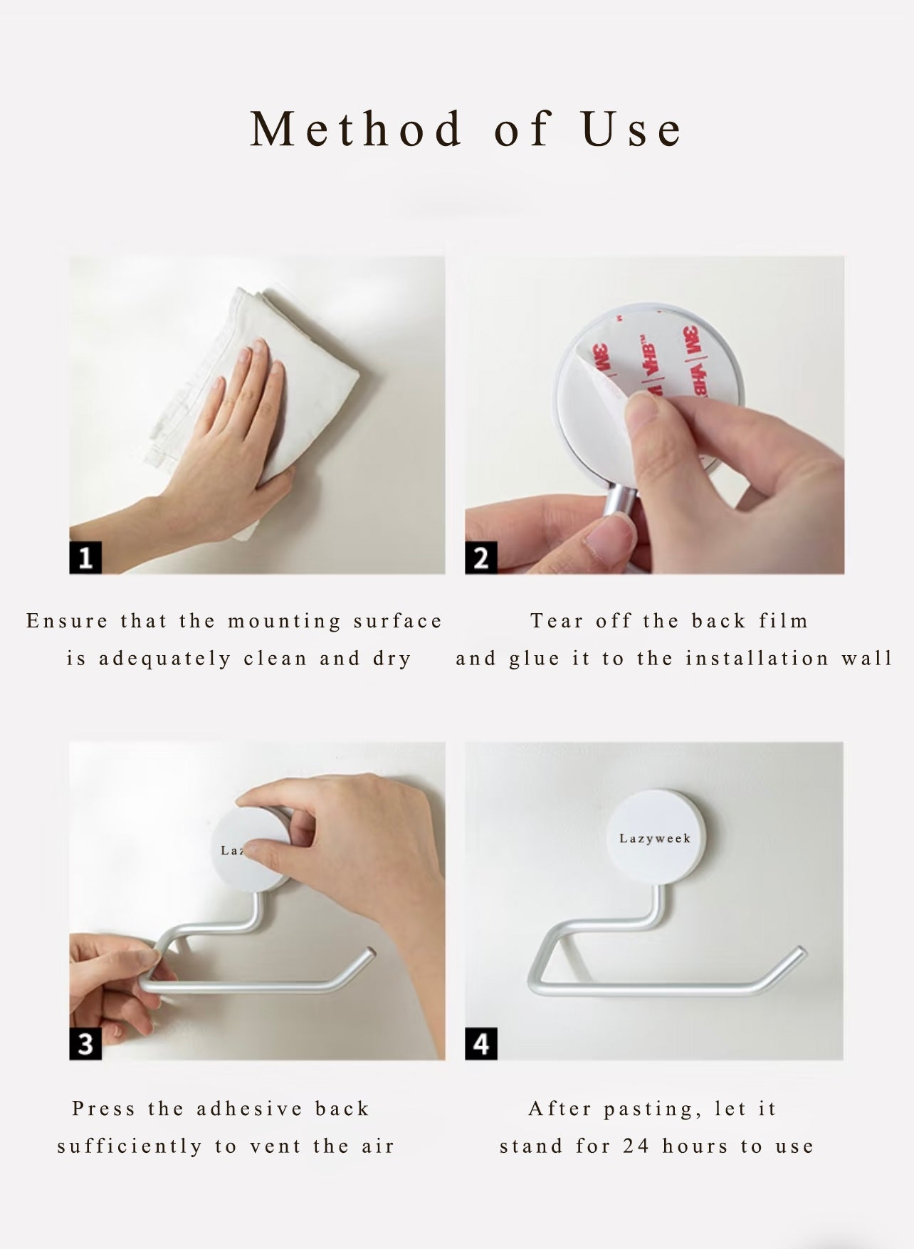 Lazyweek Toilet paper holders Aluminum Toilet Paper Holder Bathroom Toilet Paper Holder Perforation-free Small Storage Holder Toilet Roll Holder