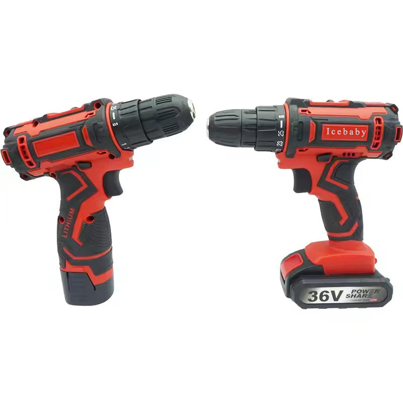 Icebaby-Electric screwdrivers-Good Quality Li-ion Rechargeable Battery Power Tools Hand Drill Machine Electric Cordless Drill Power Drills