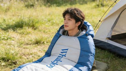 WhaleJoy Outdoor Camping Sleeping Bag, Adult Connectable Warm Sleeping Bag, Portable Waterproof All-Season Use