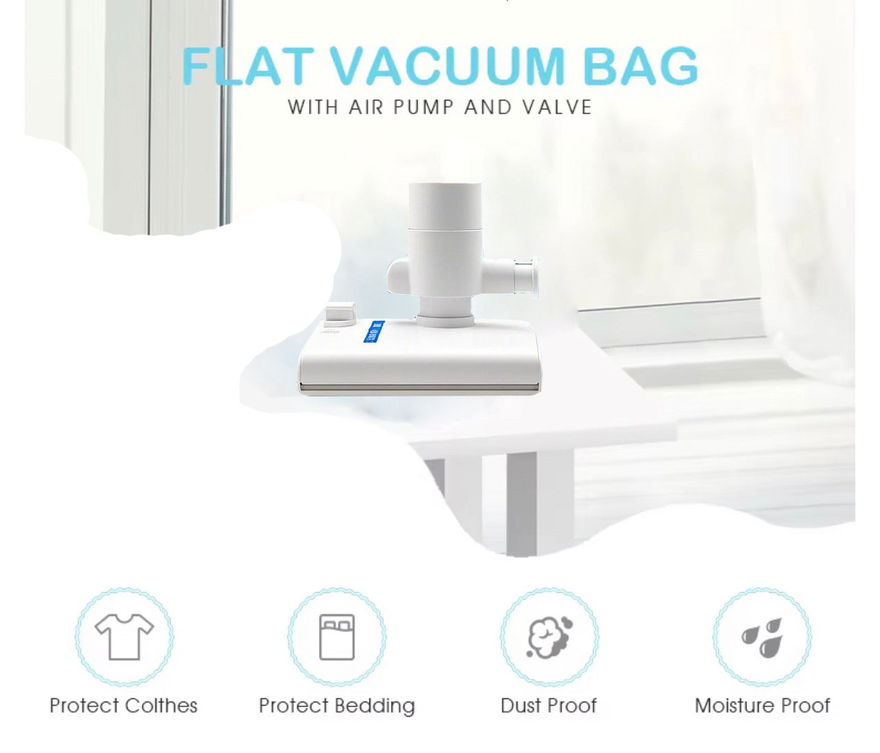 Freeswan-Vacuum cleaner bags-Vacuum bag, large capacity replacement bag accessories set with air pump and valve