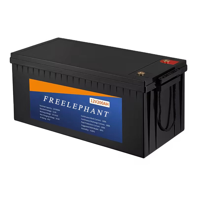 FREELEPHANT Solar batteries  Solar Battery 12V 24v 100ah 150ah 200ah 300ah Solar Battery Storage 12V 24v 48v Deep Cycle Rechargeable Battery for Solar Power, UPS, Lighting, Scooters, Power Wheels, Fish Finder, Outdoor Camping etc.