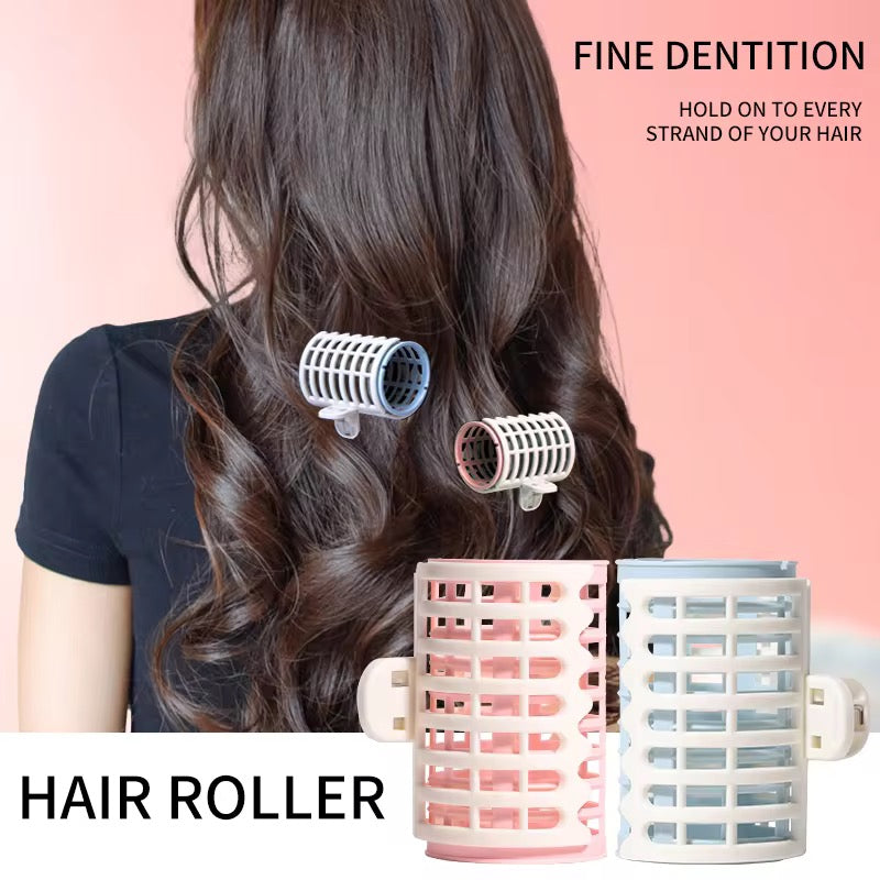 Ninelf Non-electric hair rollers,2pcs Hair Curler Plastic Non-electrical Curling Clip Hair Roller Set for Hair Beauty Tools