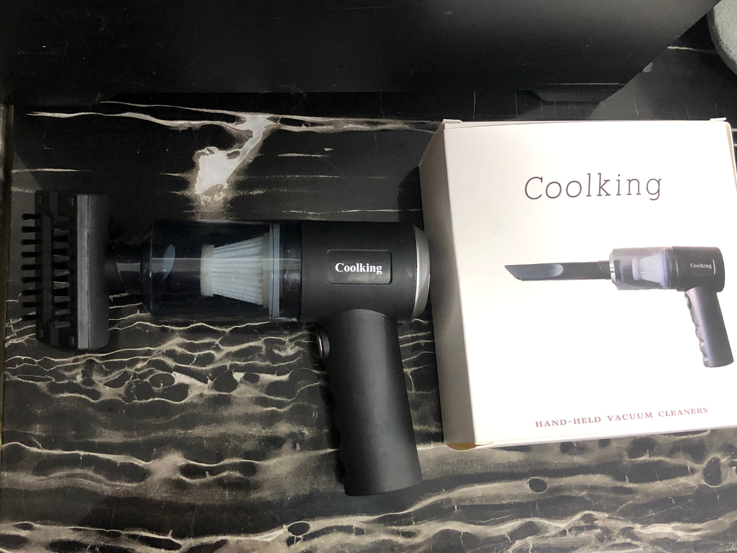 Coolking Hand-held vacuum cleaners Handheld Vacuum for Car,Keyboard,Stove,Makeup Kit-Mini Portable Handheld Vacuum Cordless, Small Cordless Hand Vacuum, Portable Vacuum for Car, Black