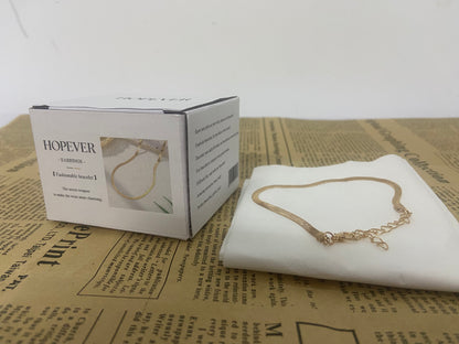 HOPEVER Gold Bracelets for Women, Dainty Bracelets Set for Women Trendy， Snake,  Silver Jewelry Gifts for Women Christmas