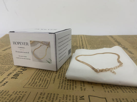 HOPEVER Gold Bracelets for Women, Dainty Bracelets Set for Women Trendy， Snake,  Silver Jewelry Gifts for Women Christmas