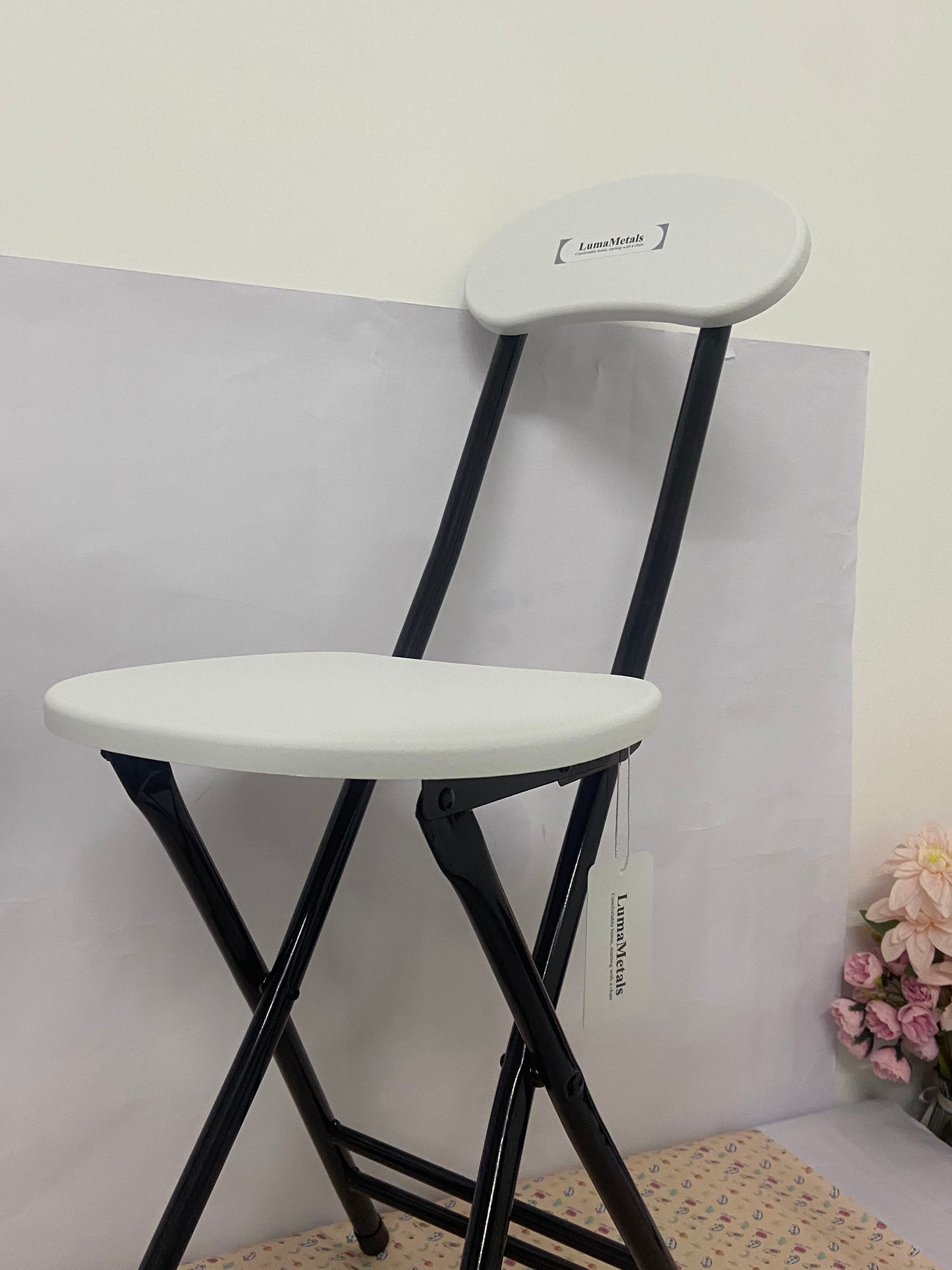 LumaMetals Foldable Chairs Folding Chair, Pipe Chair, Kitchen Chair